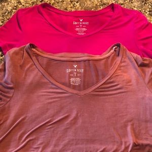 Two t shirts super stretchy and comfy